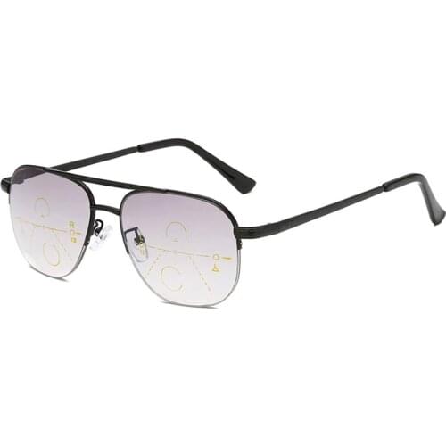 Fashion Progressive Reading Glasses Sunglass Multifocal Photochromic Anti-Blue Ray Presbyopic Glasses Men Women Outdoor Driving