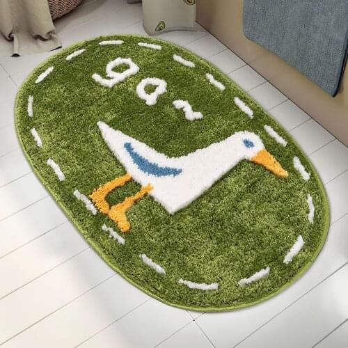 Cartoon Carpet Bathroom Soft Plush Warm Carpet Water absorption Non-slip Cute Plants Animal Mat Rug Bedroom Mat