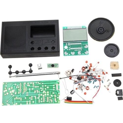 DIY FM Radio Kit Electronic Learning Assemble Suite Parts for Beginner Study School Teaching Broadcast Radio Set