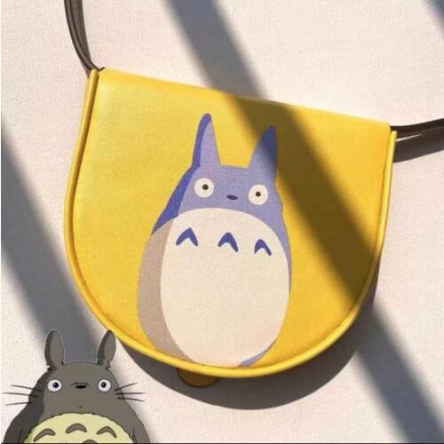 2021 New Girls Crossbody Bag Cute Graffiti Cartoon Mini Shoulder Bags Women Fashion Lovely Half Round Saddle Messenger Bag