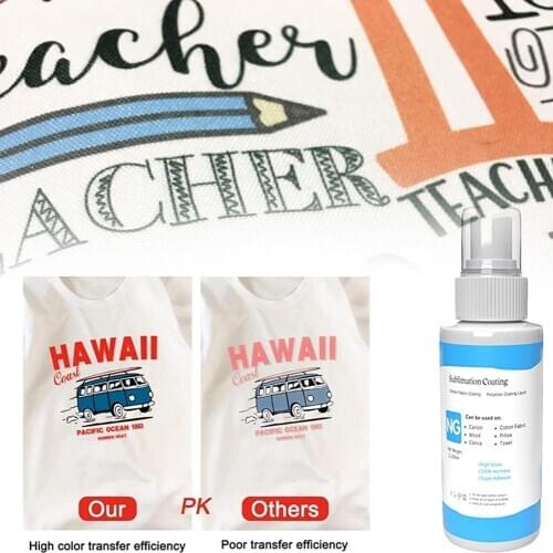30/50/100Ml Clothes Clear Sublimation Coating Spray Household Fixed Supplies Transparent Sublimation Paint Spray For Clothes