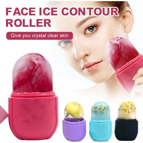Cold Massage Roller Reusable Ice Ball Roller Cold Therapy for Reducing Swelling Edema Calming Skin Face Roller