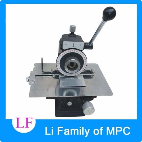 Manual Nameplate Marking Machine Manual Semi-automatic Pressure Plate Smashing Card Embossing Machine Tool Plotter