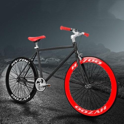 High Quality Fixed Gear Bike Male And Female Adults 26 Inch Solid Tire Road Race Reverse Brake Student Lightweight Live Flying