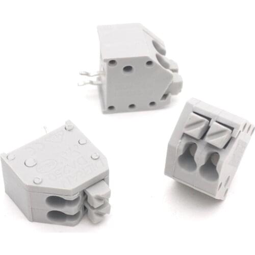 30pcs DG250-3.5mm-2p/3P/4P/5P/6P/7P/8P 300V6A can be spliced high spring PCB screw terminal block connector