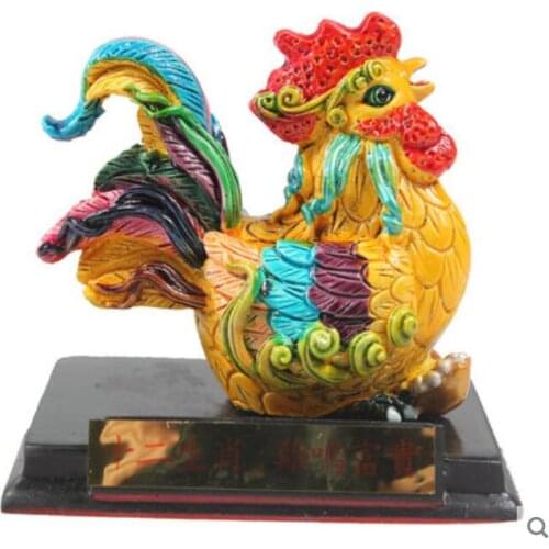 Codactyly painted pottery zodiac animal furnishing full of mice cattle Horse sheep monkey chicken dog pig mascot green plants