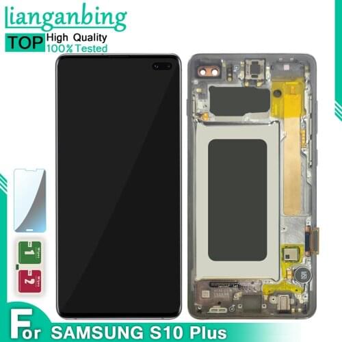 Super AMOLED Display For SAMSUNG Galaxy S10 G973 G973F S10 Plus G975 G975F LCD Touch Screen Digitizer Assembly Replacement Parts