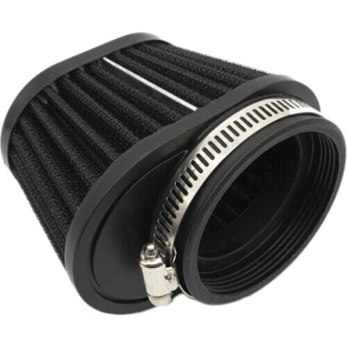 1Pcs Universal Round Tapered Car Motorcycle Air Filter 51mm 2inch Intake Filter-Black