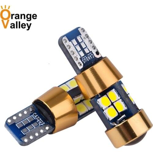 100PCS Wholesale T10 LED 194 501 W5W 19 SMD 3030 Canbus Error Free Car Auto Wedge Lights Interior lamp DC 12V 16V Lens