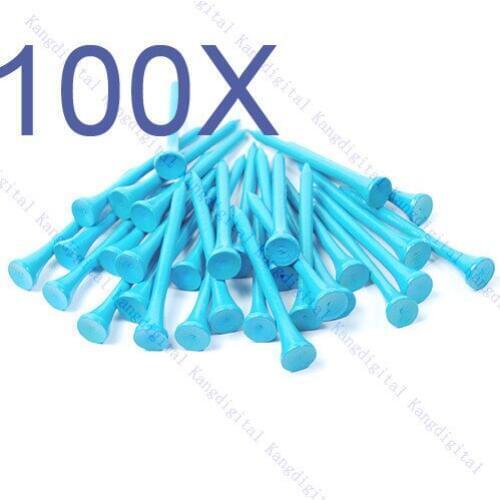100 pcs Blue 70mm Wood Wooden Golf Tees High Quality Brand New