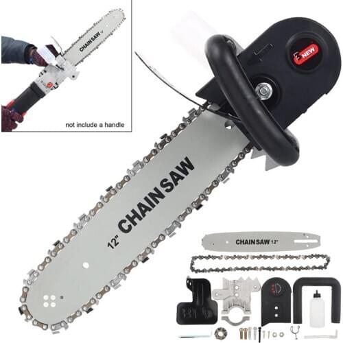 12 Inch M10 Small Electric Chainsaw Bracket Parts Set with Chain Saw Blade Support 100mm Electric Angle Grinder for Home
