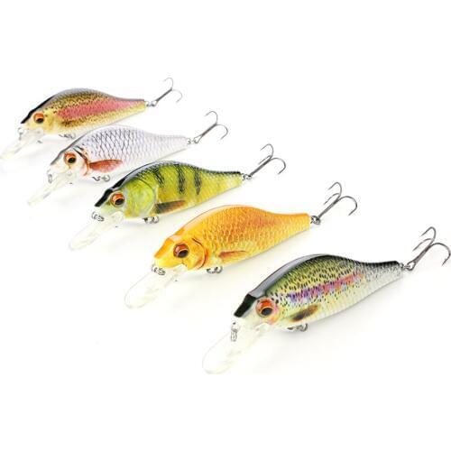 5 Color 4.3"/21.9g Big Bionic Crankbait Lifelike Fishing Lure Unique Body texture Fish Bait Hard Wobbler Tackle pesca AH11C