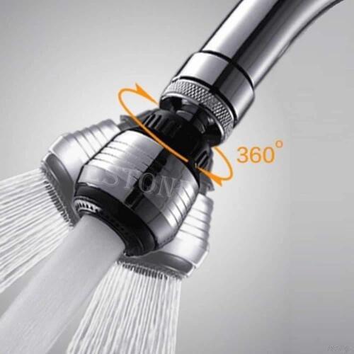 360 Degree Water Bubbler Swivel Head Saving Tap Faucet Aerator Connector Diffuser Nozzle Filter Mesh Adapter C90A New Drop ship