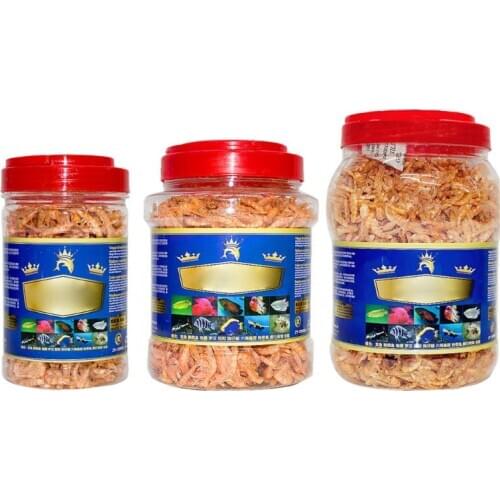Aquarium Tropical Fish Foods Freeze Dried Shrimp Healthy Cichlid Turtle Feeding Reptile Turtle Arowana Dried Foods