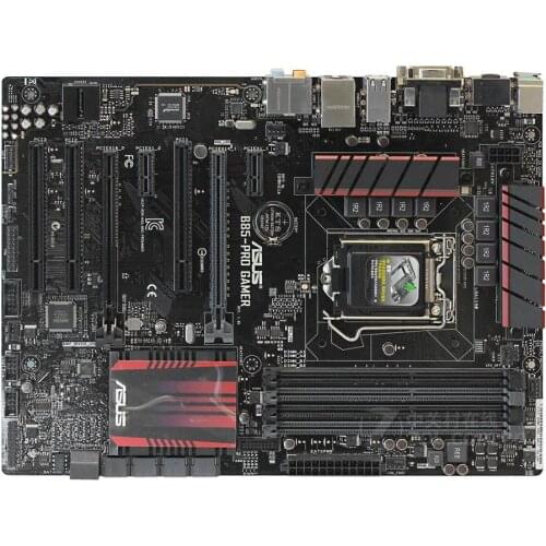 Used motherboard for ASUS B85-PRO GAMER LGA 1150 DDR3 32GB USB3.0 for intel I3 I5 I7 22nm CPU HDMI B85 desktop PC on sales