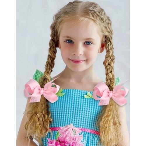 2pcs/Set Children Accessories Hairband Hairpins Gum for Hair Baby Girls Lovely Bow Headwear Hair clip Headband