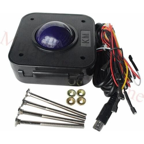 4.5cm Diameter Purple color Round Arcade Game Trackball mouse PS2 PCB connector for arcade cabinet machine
