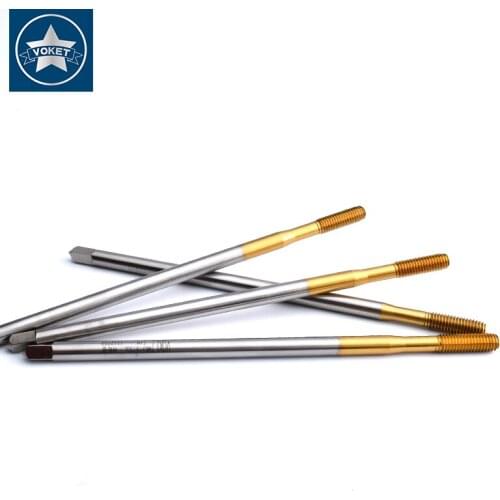 HSSE Metric long shank 150MM with TIN Forming Tap M3 M4 M5 M6 M8 M10 M12 X0.5 X0.7 X0.8 X1 X1.25 machine thread screw taps X150L