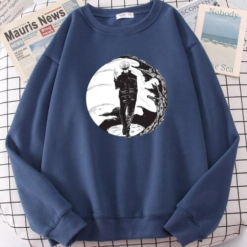 Jujutsu Kaisen Anime Print Hoodie Casual Creative Hooded Sweatshirt High Quality Men Clothing Warm Oversized Tracksuit For Male