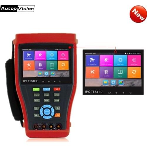 H.265 4K IP Camera Tester 4.3 INCH SCREEN POE 8MP TVI CVI 5MP AHD SDI Camera CCTV Tester Monitor with UTP/RJ45 test IPC4300 Plus