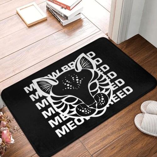 Black Cat Says Doormat Carpet Mat Rug Polyester Anti-slip Floor Decor Bath Bathroom Kitchen Balcony 40*60