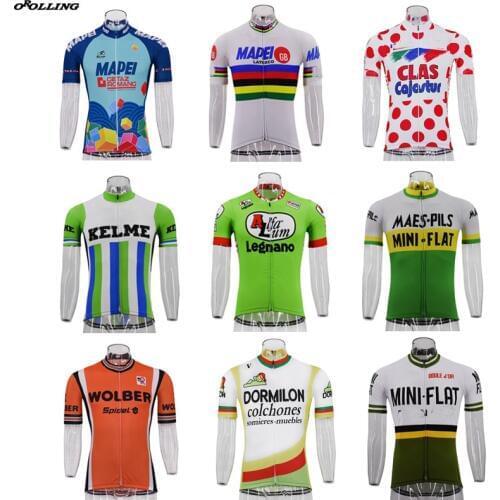 Multi Types Hot New Classical Retro Pro Team Maillot Cycling Jersey Customized Orolling Tops