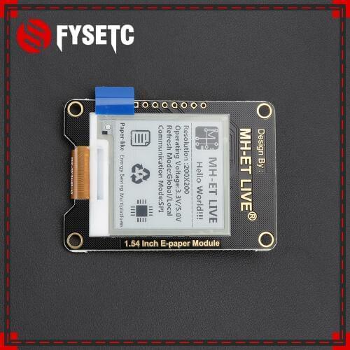 Black 1.54 Inch Epaper Module E-paper E-Ink EInk Display Screen SPI Support Global/Part For Arduino STM raspberry pi ESP32