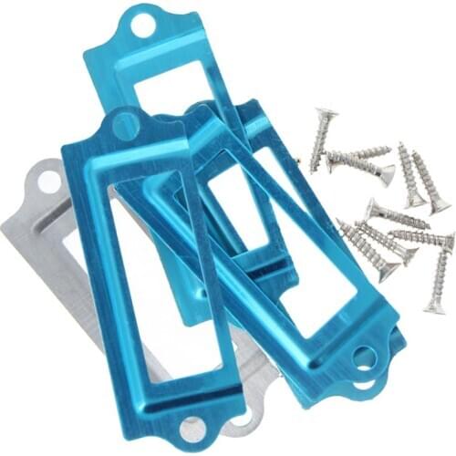 MroMax New Label Frames Iron Plating 60×23mm/69×21mm Accessory Screw Specification M2.5*8mm Household Hardware 5/8/10/20/30pcs