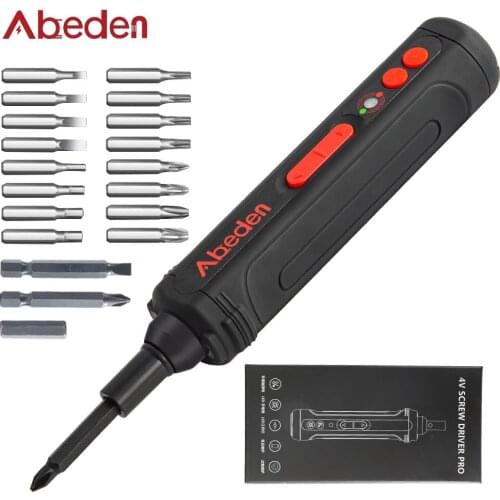 Mini Electric Screwdriver Set Battery Operated Cordless Screw Driver Drill Power Tool Set Bidirectional Switch With 19pcs Screws