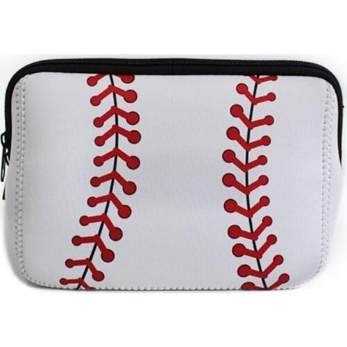 Sunflower Neoprene Women Makeup Bag Leopard Zipper Closure Fashion Cosmetic Bag Cactus Cosmetic Cases