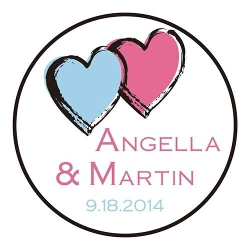 New Personal Adhesive Sticker / Label for Wedding / Baby Shower 3.8cm