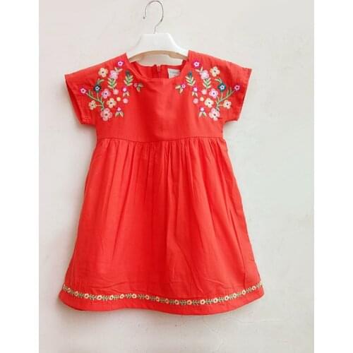 Baby girls embroider dress Summer Princess Dress for Girl Birthday Party Dress Girl Dress Cotton