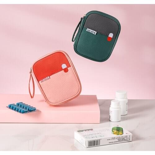 Portable Outdoor Emergency Survival Medicine Kit Waterproof Zip Medicine First Aid Kit Multifunction Storage Daily Medicines