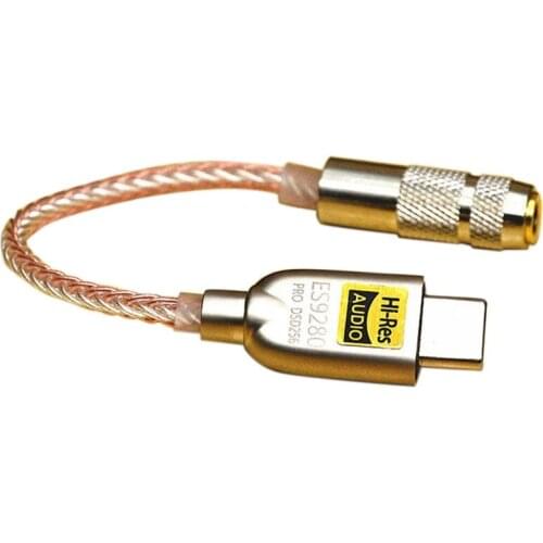 Portable Headphone Amplifier ES9280C Typec Audio HIFI Adapter HPA ESS DSD Headset Type C DAC Amp for Android Phone