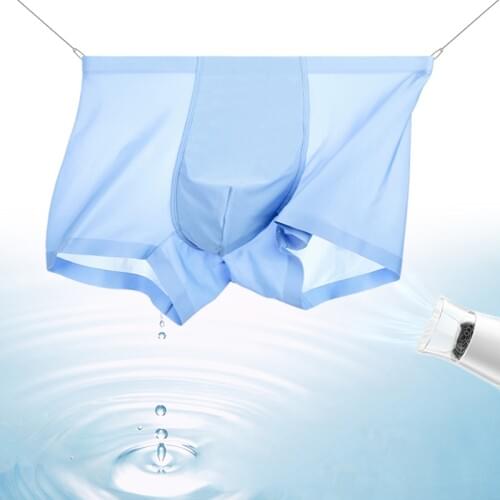 Factory Direct Supply Ice Silk Seamless Men’s Underwear Graphene Inner Boxer Boxer Shorts Breathable Lightweight Boxer Shorts