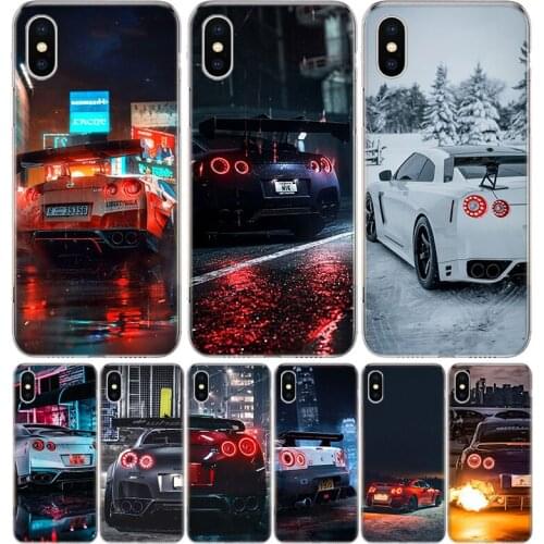 GTR Sport Car JDM Silicon Phone Case For Apple IPhone 11 12 Pro X XR XS Max 7 8 6 6S Plus 7G 6G 5S SE + Pattern Cover Coque Shel