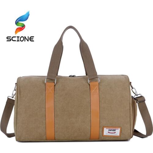 Fitness Travel Bag Canvas Business Shoulder Crossbody Outdoor Gym Bags Mens Traveling School Casual Zipper Daypack XA292Y