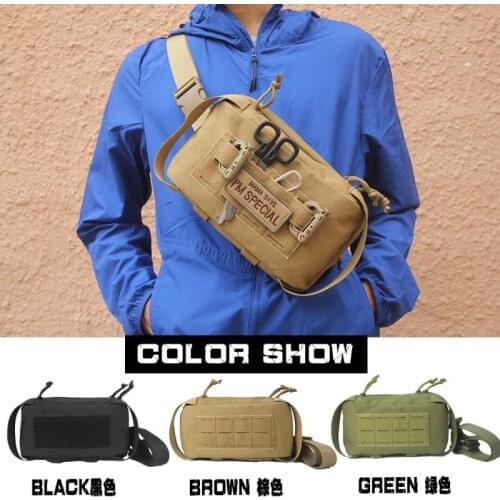Tactical Waist Bag Crossbody Chest Bag Hanging Bag Vest Vest Accessory Bag Molle Bag edc Storage Bag Hanging Bag