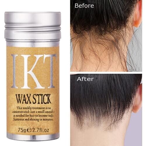 Hair Finishing Wax Stick Increase Hair Style Pomade Stick Non Greasy Hair Shaping Cream Hair Finishing for Female and Men Hair