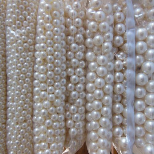 Without holes pearl piece Hair Accessories diy wholesale high imitation pearls DIY phone beauty essential 4mm-20mm 500g