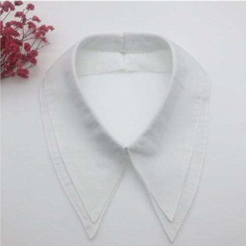 Women White Big Lapel Fake Collar Blouse Formal Dress False Collar Detachable Shirt Collar Blouse Top Clothes Accessories