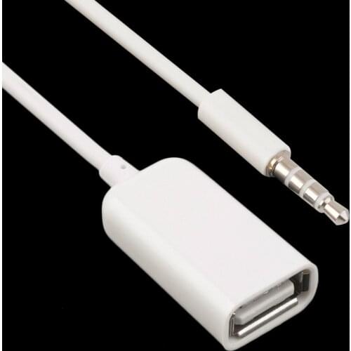 1 PCS Fashion 3.5mm Male AUX Audio Plug Jack To USB usb extension cable 2.0 Converter Cord Cable Car MP3 wholesale Free Shiping