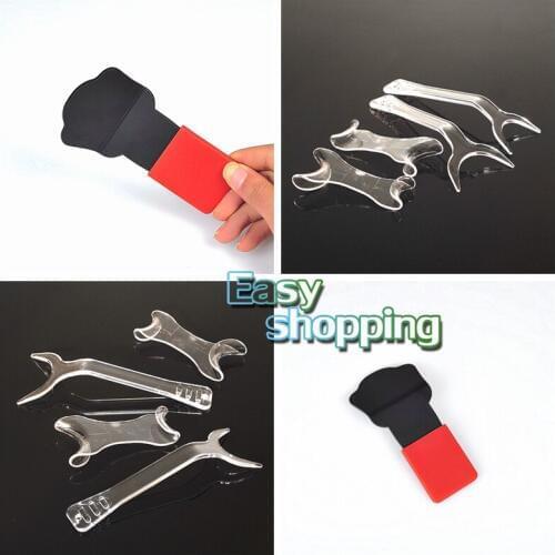 1pc Oral Silicone Contrasters Background Board+ 4pcs Cheek Lip Retractor Opener Autoclavable