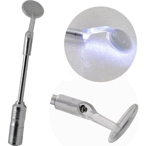 1 Pcs Dental tools luminescent oral lens lens + oral lens handle oral examination instruments with light oral lens