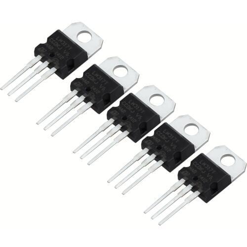 10PC / L317 / LM317 / LM317T TO220 1.2V voltage regulator for 37V 1.5A To Black