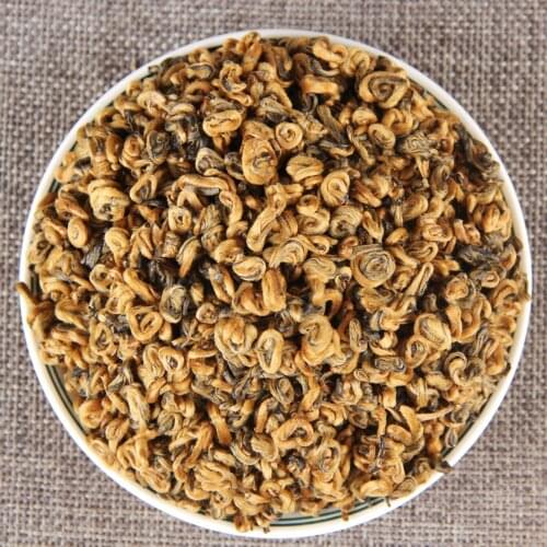2021 Yunnan Golden Spiral Black Chinese Tea Dianhong Red Single bud Black Chinese Tea 250g