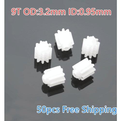 50PCS/Lot 91A Plastic Gears for Hollow Cup Motor X5C/X5A/X5 Mini 9T Teeth Gear RC Drone Quadcopter Accessories Spare Parts
