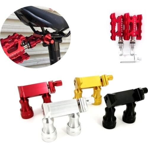 Litepro Bicycle Quick Release Pedal Adapter Portable Pedals Saddle Mount Fixed Base For Brompton Folding Bike Accessories