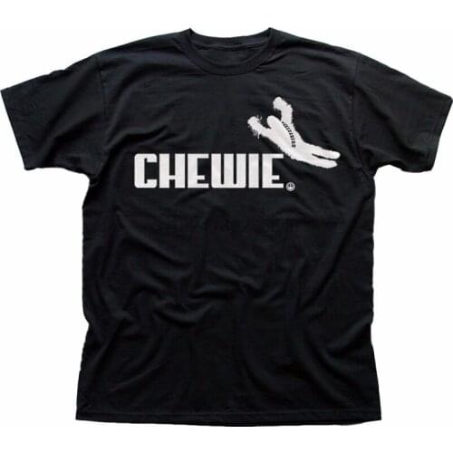 CHEWIE CHEWBACCA HAN SOLO JEDI REBEL black t-shirt FN5228
