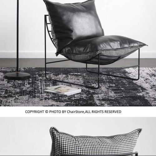 Designer single sofa chair Nordic light luxury minimalist retro industrial style lazy balcony leisure chair